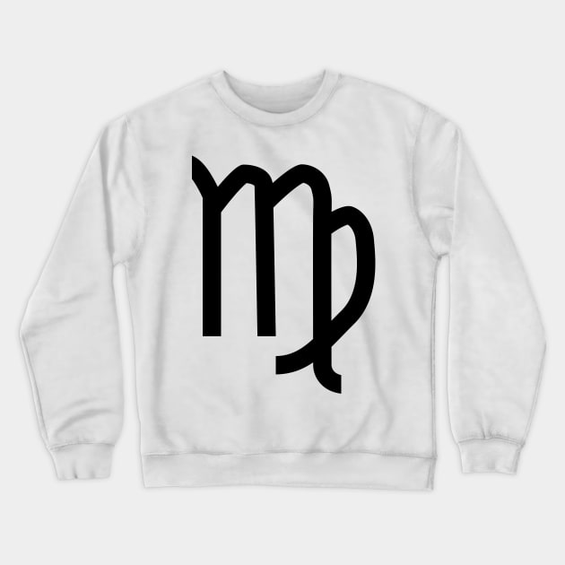 Virgo Horoscope Astrology Zodiac Black Crewneck Sweatshirt by GAz